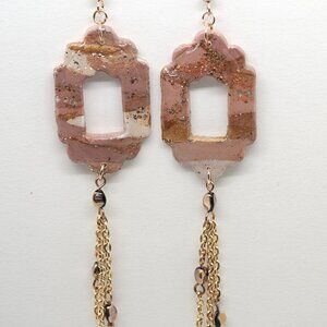 Cathedral Peach Earrings